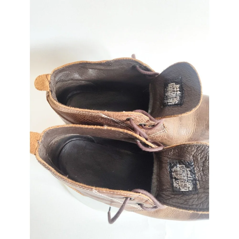 Bed Stu Chukka Boots 10 Ankle Boots Lace Up Leather Distressed Rugged Casual